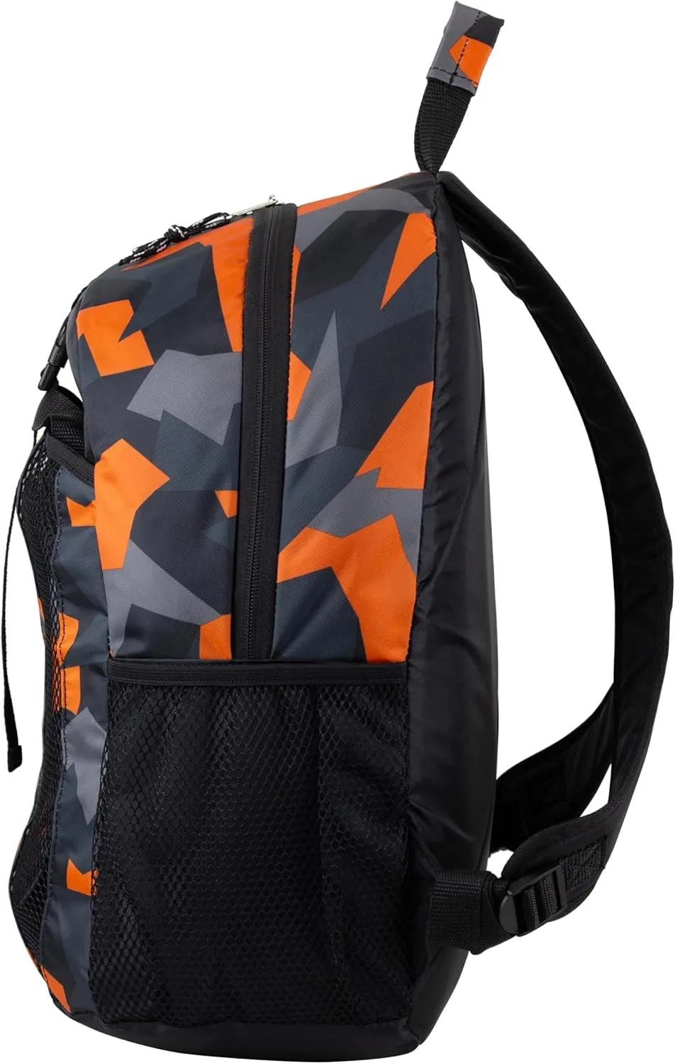 FUEL Lunch Backpack Set Water Resistant Dome Bookbag Bag Soft Reusable Insulated Cooler Lunch Box Thermal Travel Office Lunch Bag, Orange & Black