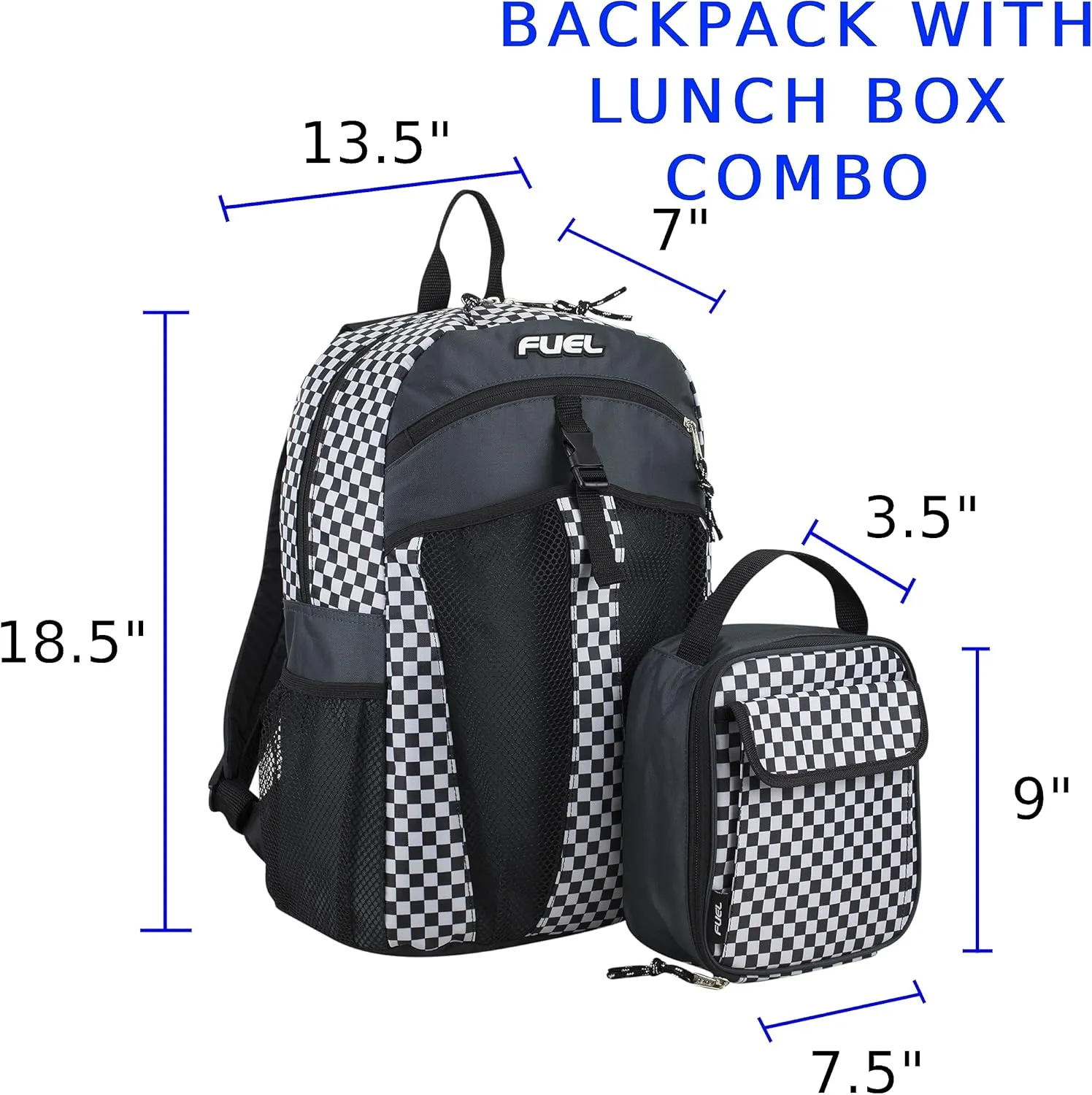 FUEL Travel Backpack Cooler Bag Lunchbox for Work Insulated Cooler Bag Lunch Bag Work Hiking Water Bottle Pockets