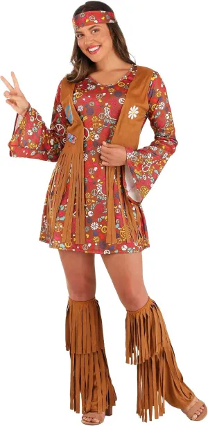 Fun World Peace & Love Hippie Adult Costume X-Small