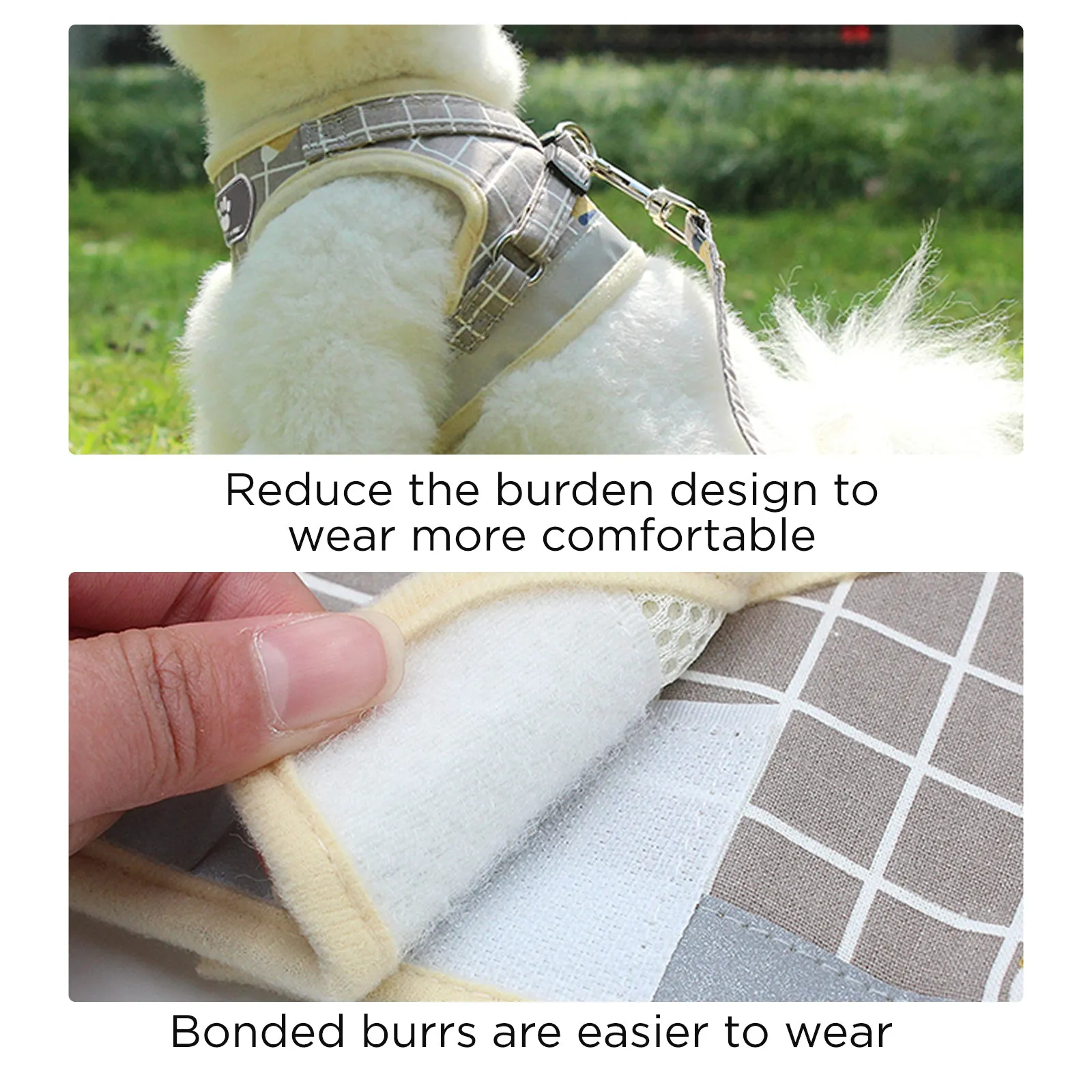 Furbulous No Pull Cat Small Dog Harness and Lead Set Adjustable Reflective Step-in Vest Harnesses Mesh Padded Plaid Escape Proof Puppy Jacket - Pink Medium