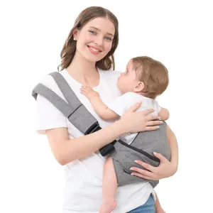 GAGAKU Toddler Carrier Adjustable Padded Sling Portable Ergonomic Baby Holder Carrier with Non-Slip Seat for 6-36 Months Infants & Toddlers (14-35 lbs)-Grey
