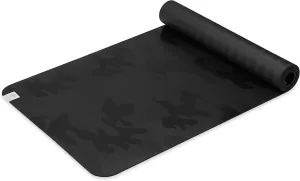 Gaiam Dry-Grip Yoga Mat - 5mm Thick Non-Slip Exercise & Fitness Mat for Standard or Hot Yoga, Pilates and Floor Workouts - Cushioned Support, Non-Slip Coat - 68 x 24 Inches