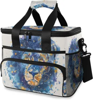 Galaxy Zodiac Tie Dye Cooler Bag Insulated Cooler Soft Sided Cooler 24 Can Portable Picnic Bag Large Leakproof Lunch Bag Box for Beach Grocery Camping Travel Car Men Women