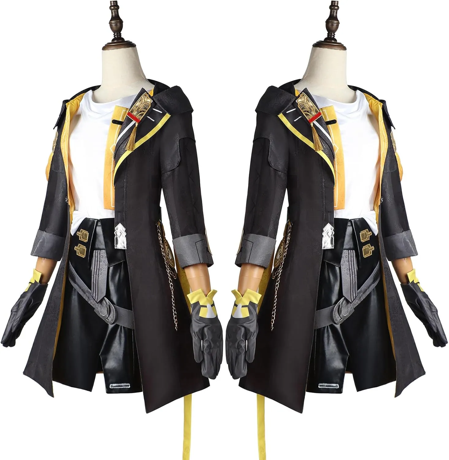 Game Honkai Star Rail Trailblazer Cosplay Costume Long Coat Dress Uniform Halloween Carnival Party Outfit for Women XXL