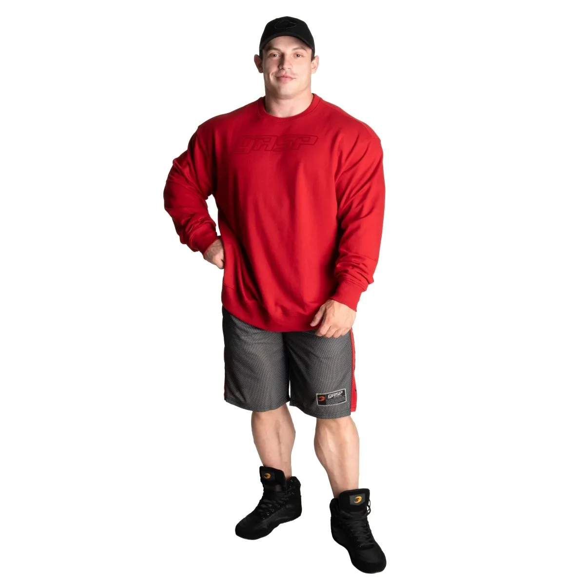 GASP No1 Mesh Shorts - Black/Red