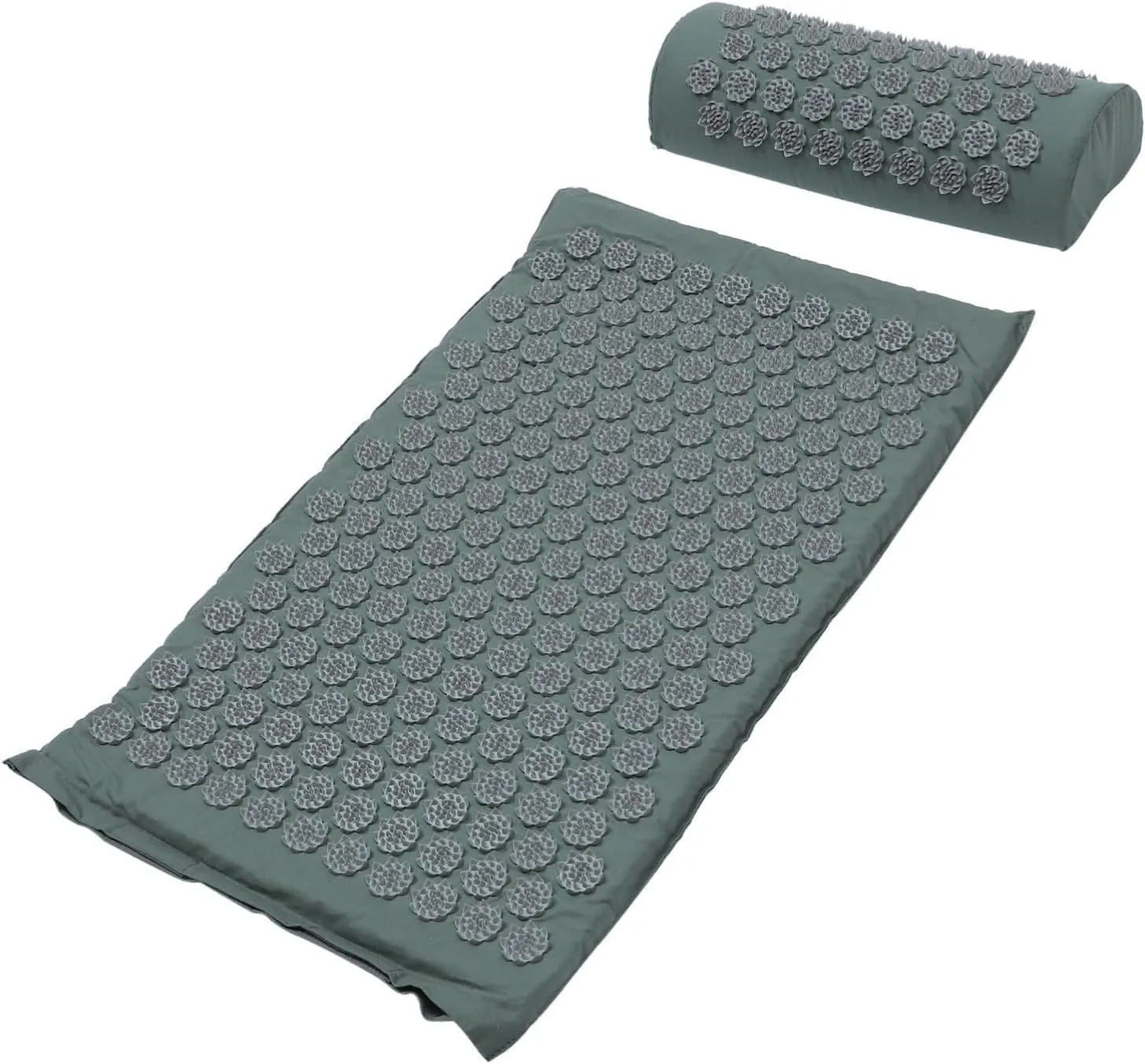 Gatuida 2Pcs Yoga Acupressure Massage Mat with Portable Storage Bag Comfortable Pillow for Improved Circulation Headache Relief and Relaxation
