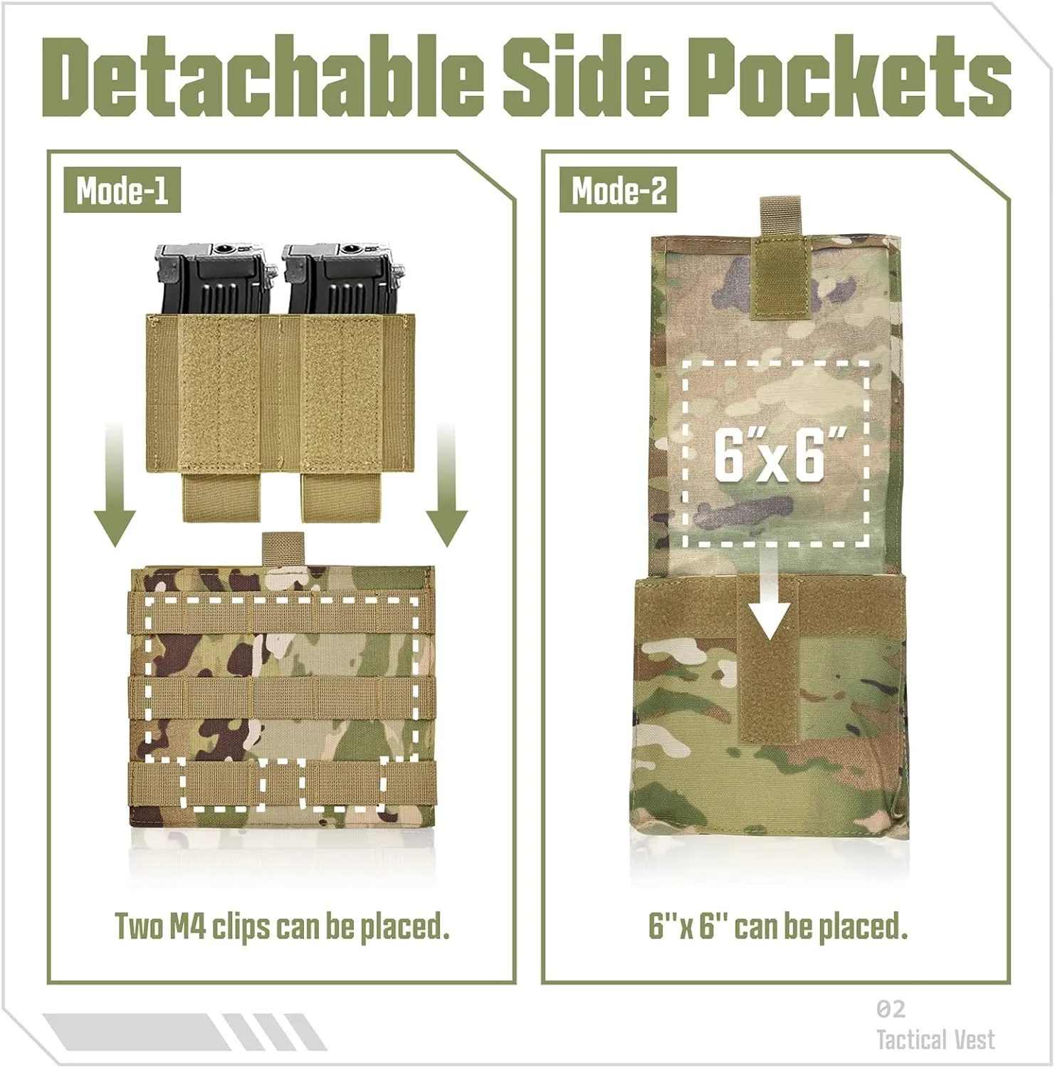 GFIRE Tactical Vest - Airsoft Lightweight Modular 3D Breathable Quick Release Vest, Adjustable Tactical Gear for Training