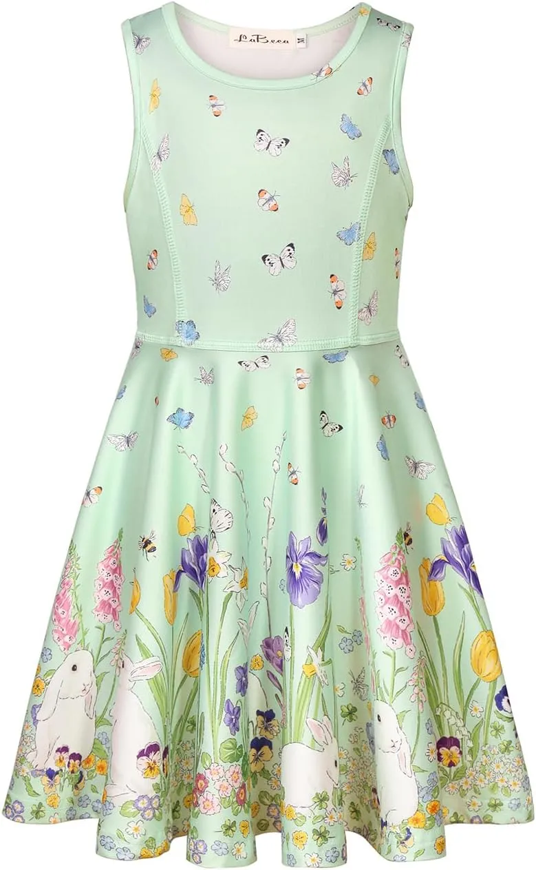 Girls Dress Sleeveless Long Sleeve Kids Toddler Little Big Girl Unicorn Mermaid Casual Dresses