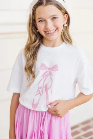 Girls: Poised In Pointe White Graphic Tee