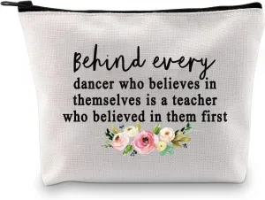 GJTIM Dance Teacher Appreciation Gift Dance Teacher Retirement Gift Dance Teacher Makeup Bag