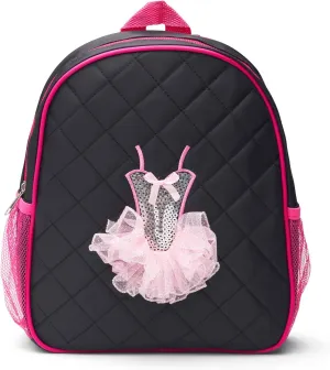 GLOBAL FBA INC Dance Bag For Girls 3-9 Years Old, Backpack Ballet with Padded Straps, Ballet Items, Ballerina Gifts For Little Girls