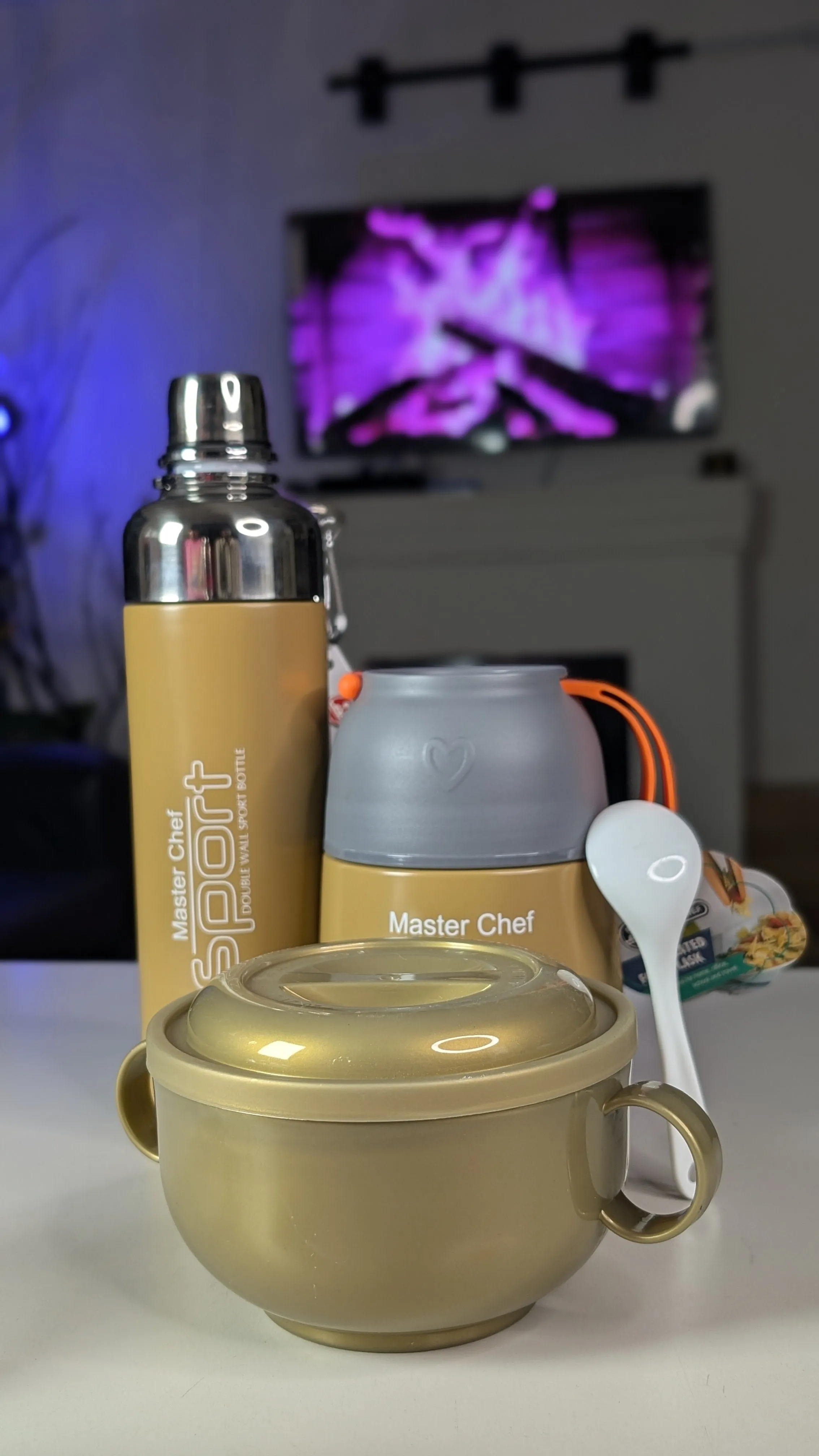 Golden Nude - Nursey/kindergarten insulated Food Flask set