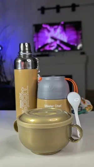 Golden Nude - Nursey/kindergarten insulated Food Flask set