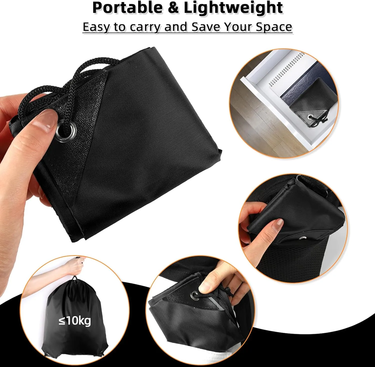 GoodtoU Drawstring Bags, Drawstring Backpack Nylon Backpack Draw String Bags Pack Bulk Cinch Sack Drawstring Gym Bag Drawstring Backpack for Sport, Traveling, Team (Black, 48Pcs)