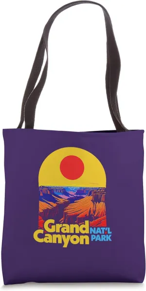 Grand Canyon National Park Vintage Retro Outdoor Lover 80s Tote Bag