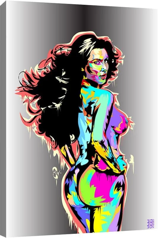 GRANDART.COM - Kim Kardashian - Canvas Wall Art By Technodrome1