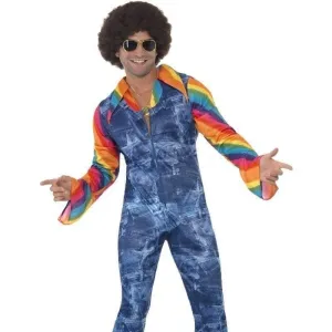 Groovier Dancer Costume Adult Blue
