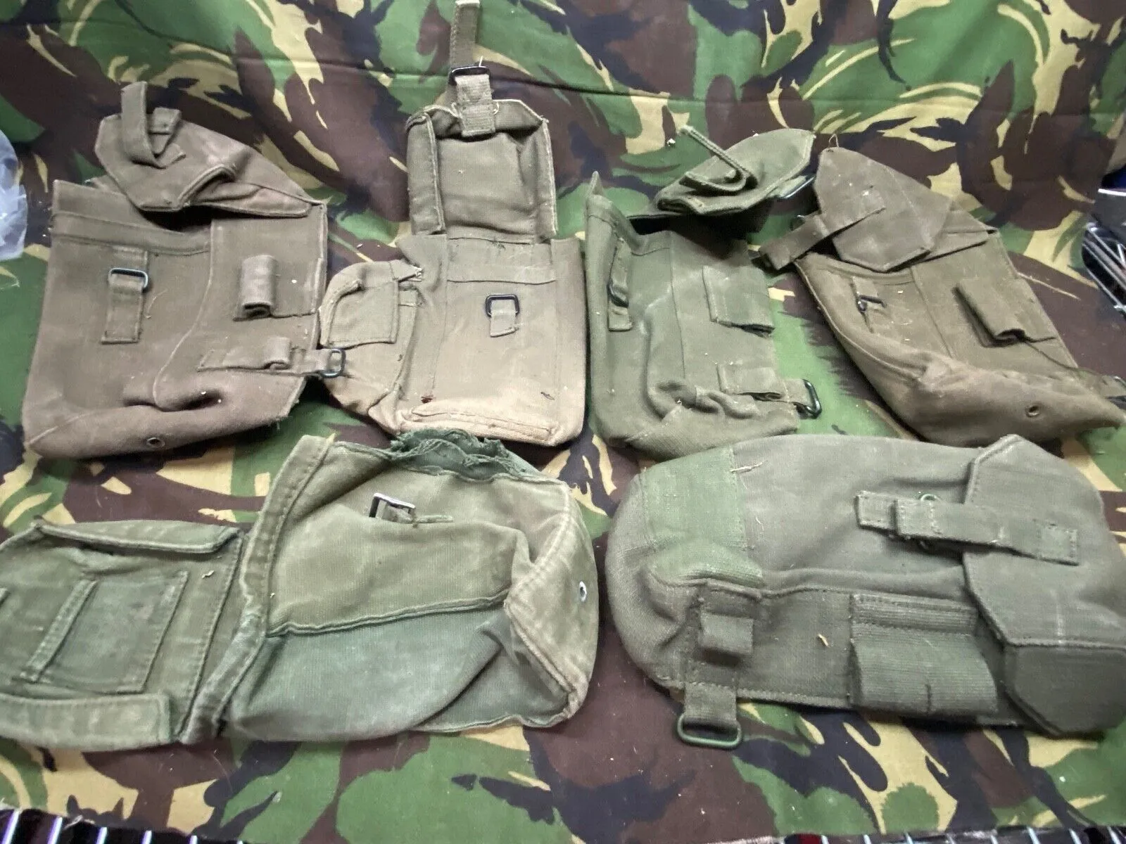 Group of British Army 58 Pattern Webbing Pouches