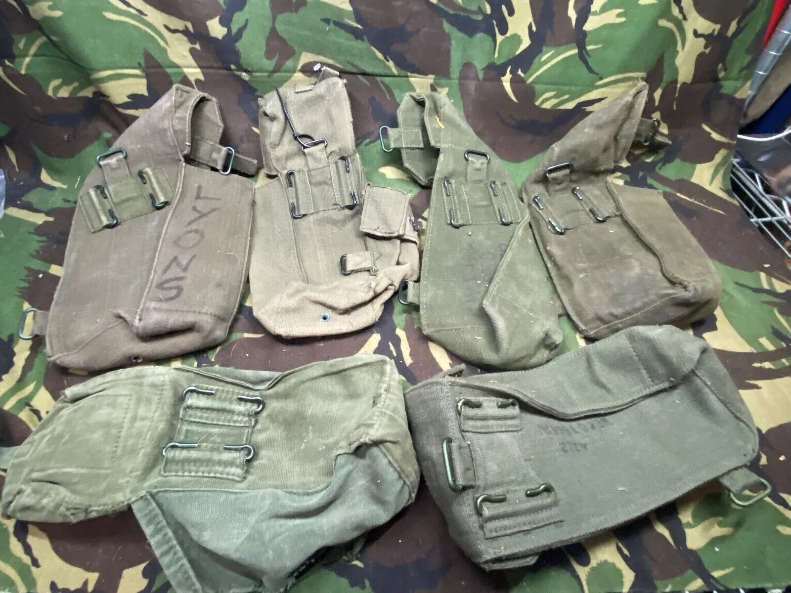 Group of British Army 58 Pattern Webbing Pouches