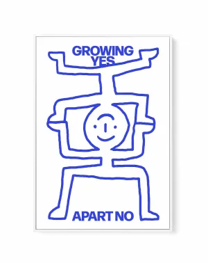 Growing Apart | Framed Canvas Art Print