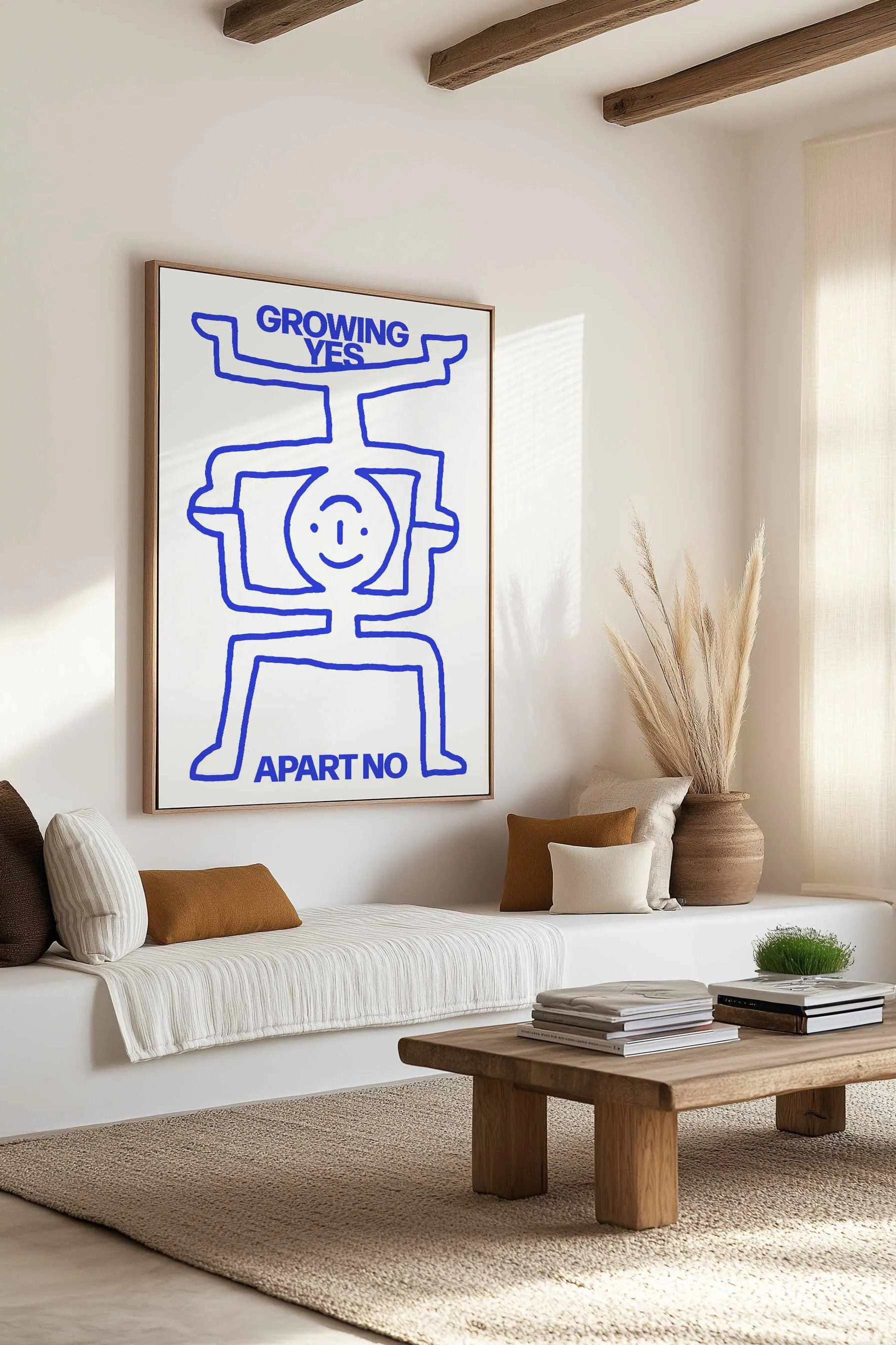 Growing Apart | Framed Canvas Art Print
