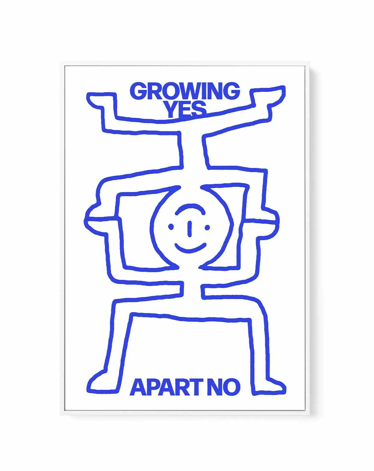 Growing Apart | Framed Canvas Art Print
