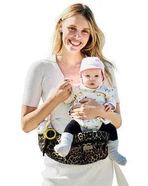 GROWNSY Baby Hip Carrier with Seat, Supportive Hip Side Seat Carrier for Baby Child Toddler(8-50lbs), Large Capacity Pockets, Adjustable Waistband, Leopard