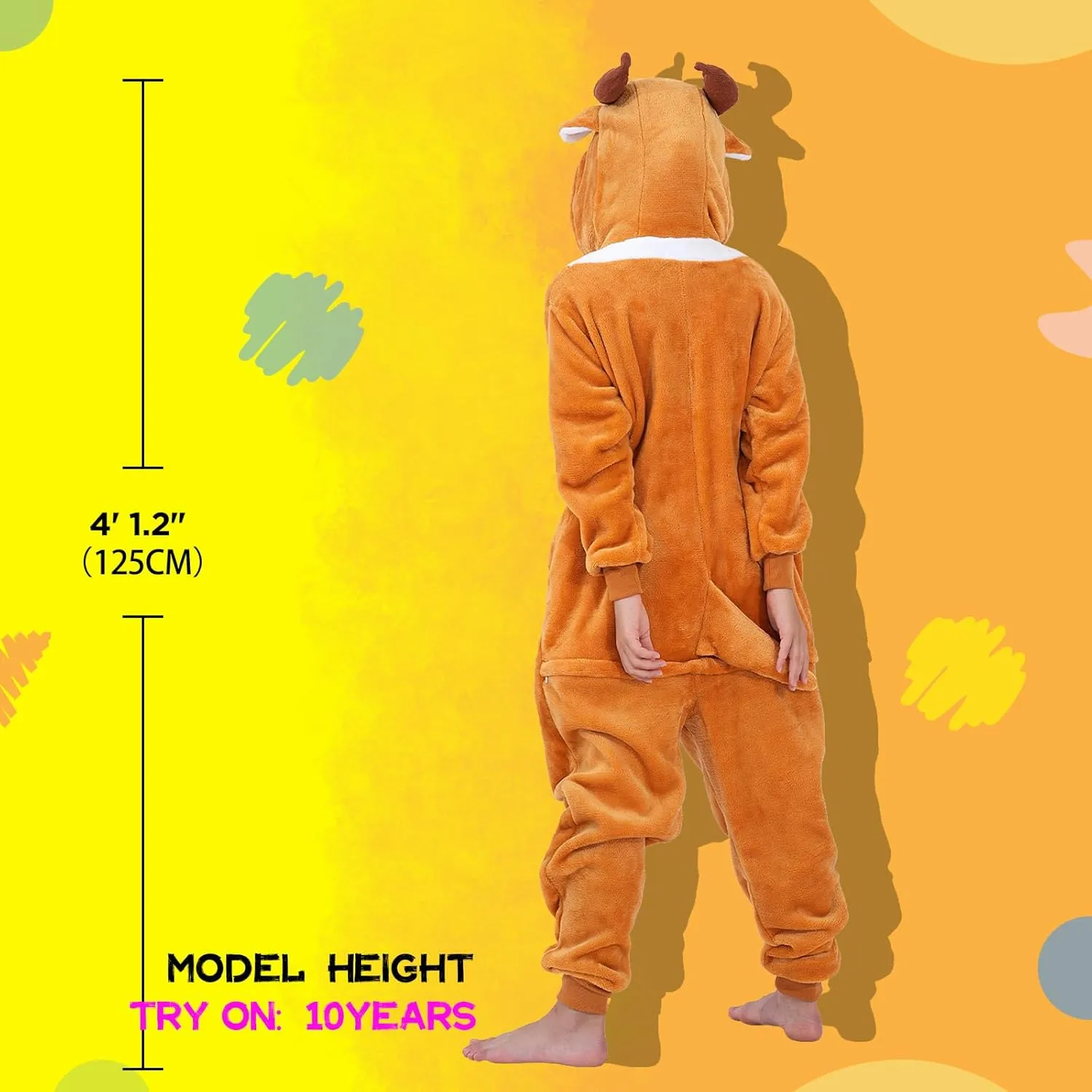 Halloween Christmas Unisex Kids Flannel Cosplay Onesie Costume Outfit Suit for Girls and Boys
