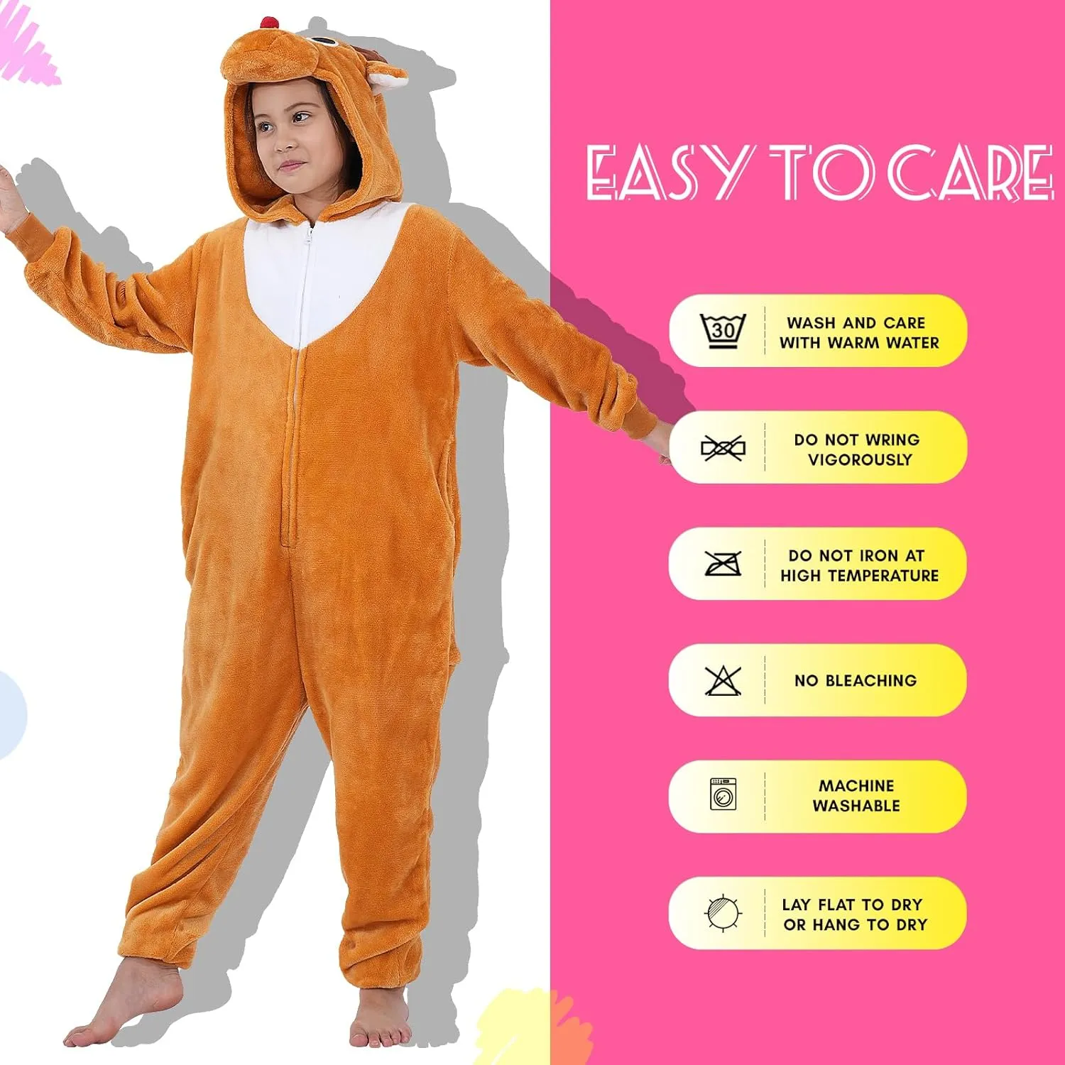 Halloween Christmas Unisex Kids Flannel Cosplay Onesie Costume Outfit Suit for Girls and Boys