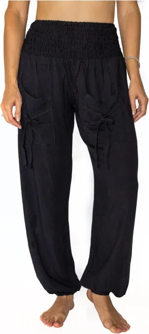 Harem Pants for Women Hippie Bohemian Casual Gypsy Pants, Ideal Yoga Pant - Baggy Boho Harem Pants