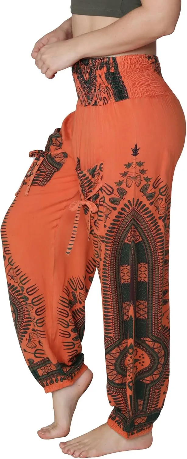 Harem Pants for Women Hippie Bohemian Casual Gypsy Pants, Ideal Yoga Pant - Baggy Boho Harem Pants
