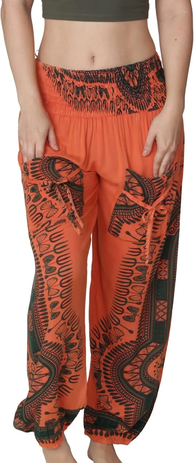 Harem Pants for Women Hippie Bohemian Casual Gypsy Pants, Ideal Yoga Pant - Baggy Boho Harem Pants