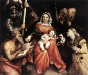 HDARTiTi Famous Posters Artwork Print For Canvas Mystic Marriage of St Catherine by Lorenzo Wall Art Posters for Home Decor 60x90cm