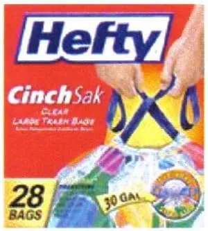 Hefty Reynolds Consumer Products E85743 Drawstring Trash Bags, Clear, 30-Gal, 36-Ct. - Quantity 6