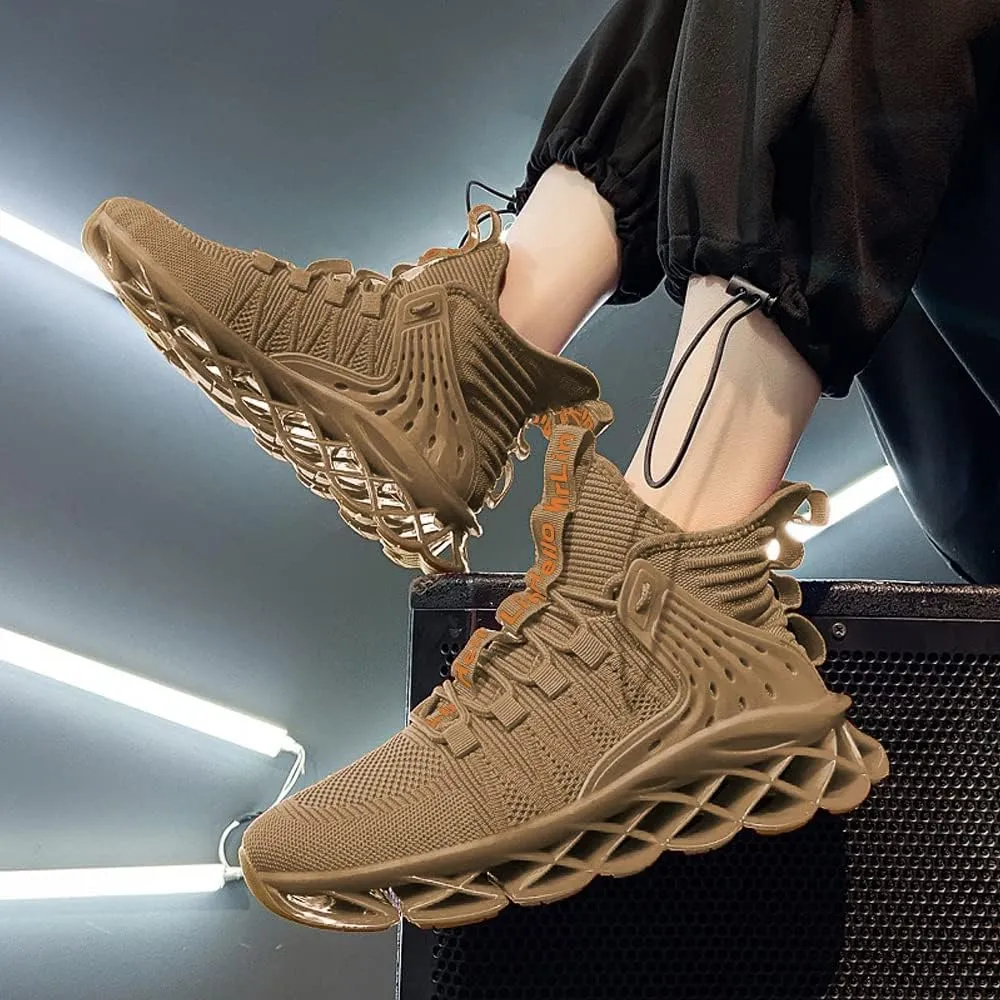 Hello MrLin Men's Running Shoes Non Slip Athletic Tennis Walking Blade Type Sneakers Hip Hop
