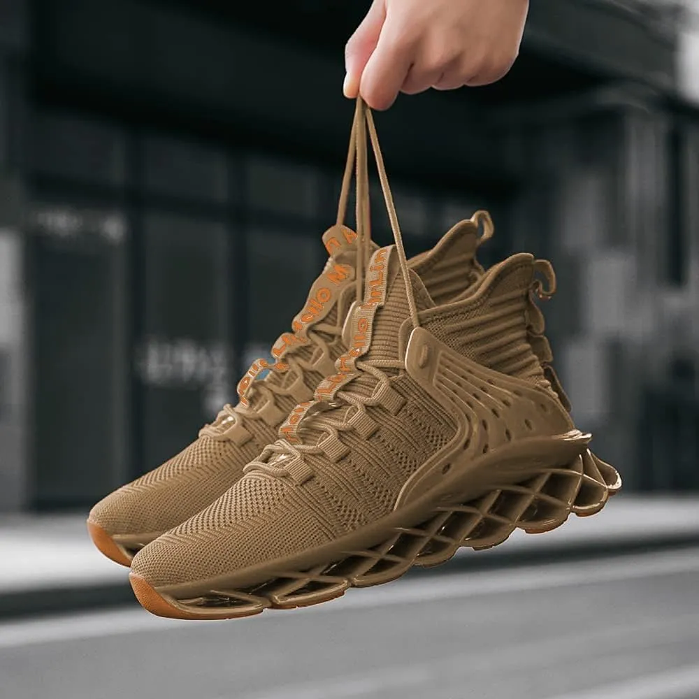 Hello MrLin Men's Running Shoes Non Slip Athletic Tennis Walking Blade Type Sneakers Hip Hop
