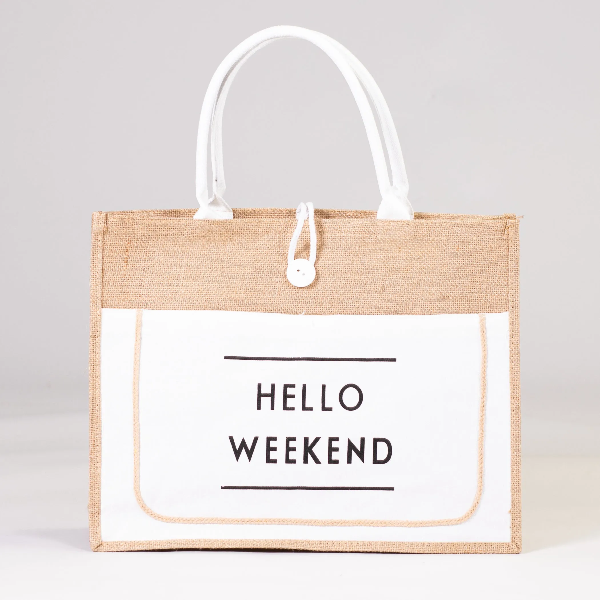 Hello Weekend Tote Bag