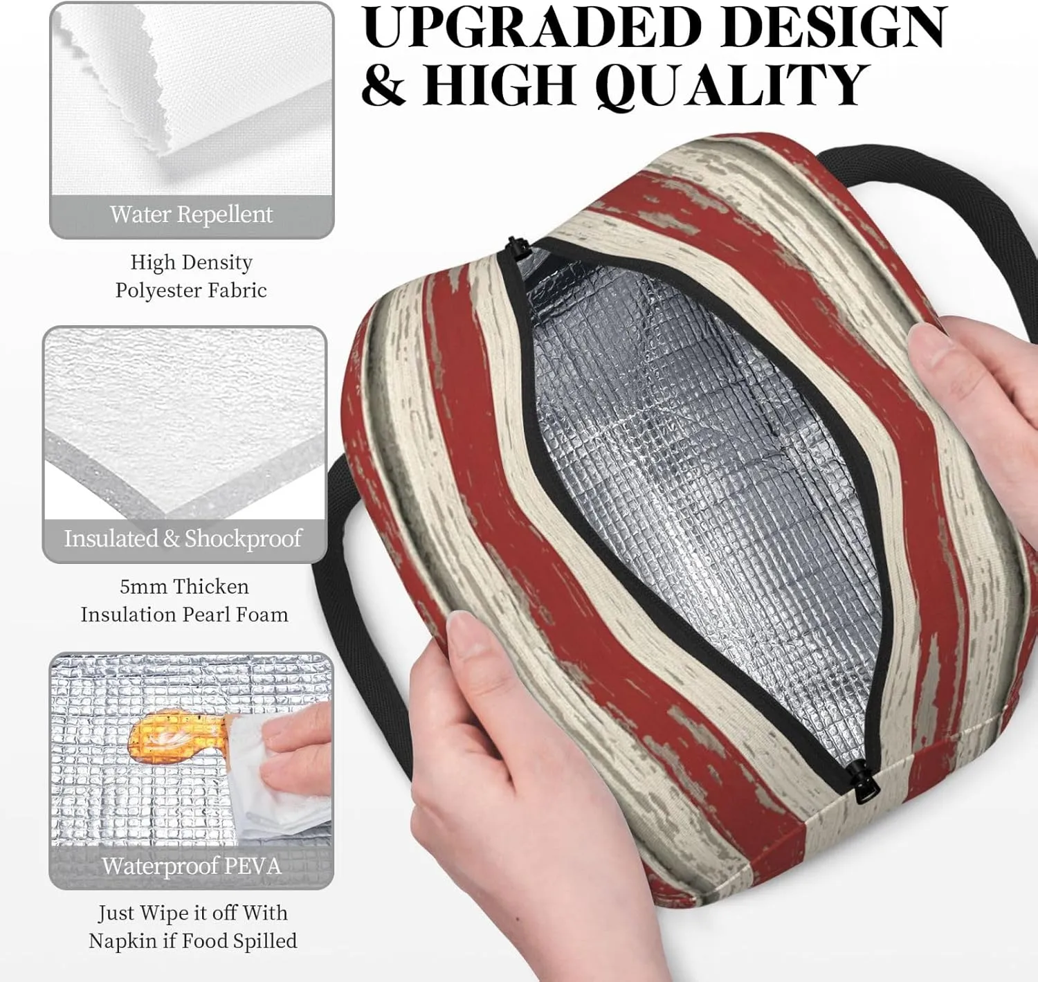 Highland Cow Lunch Bag for Women Sunflower Cow Controller Insulated Lunch Bag American Flag Cow Lunch Box Reusable Waterproof Leakproof Portable Lunch Tote for Work Office Travel Picnic Camping