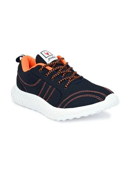 Hirolas® Men's Blue Mesh Running/Walking/Gym Lace Up Sport Shoes (HRL2022BLU)