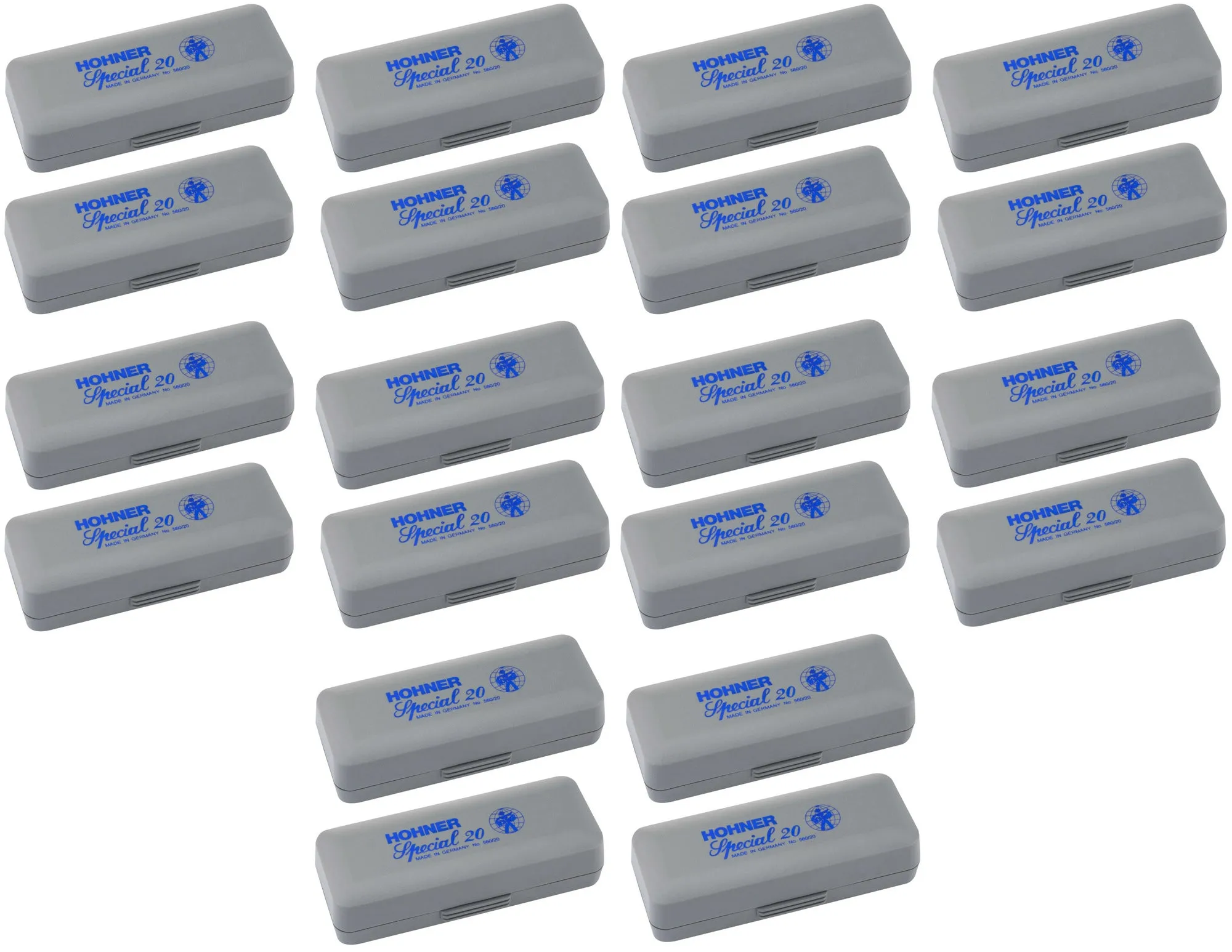 Hohner Spare Special 20 Grey Plastic box 20 Pack Free USA Shipping