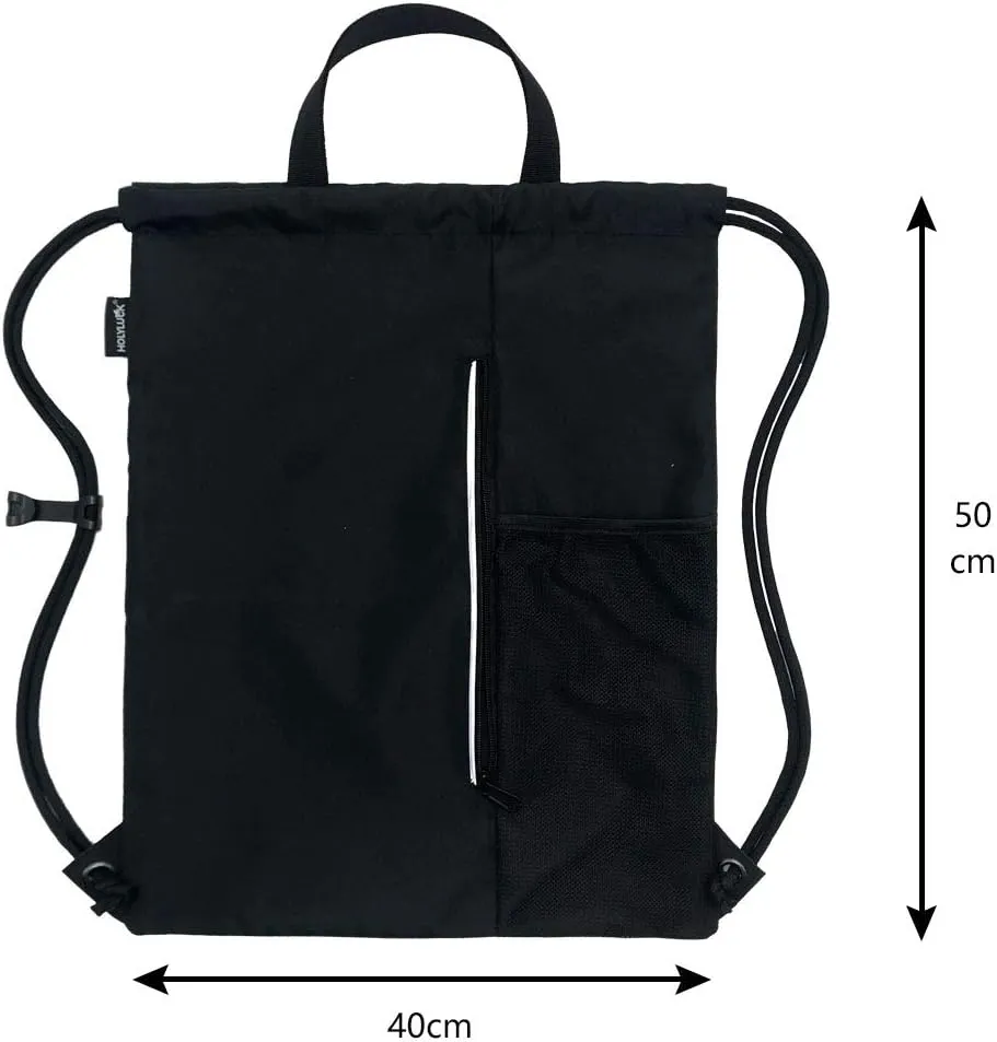 HOLYLUCK Men & Women Outdoor Sport Gym Sack Waterproof Drawstring Backpack Bag
