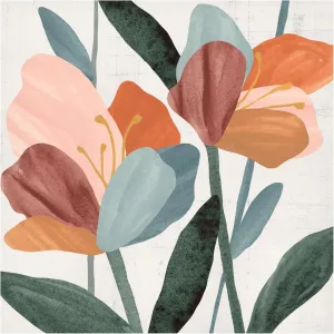 HOME DEPOT EXCL Annie Warren 'Azalea Joining II' Canvas Art