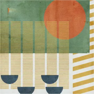 HOME DEPOT EXCL Melissa Wang 'Soleil Rouge I' Canvas Art