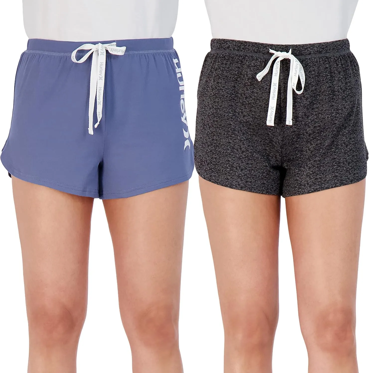 Hurley Pajama Shorts for Women, Hot Summer Shorts for Women Lounge Shorts, Fun Cute Comfy Sleep Shorts for Women 2-Pack