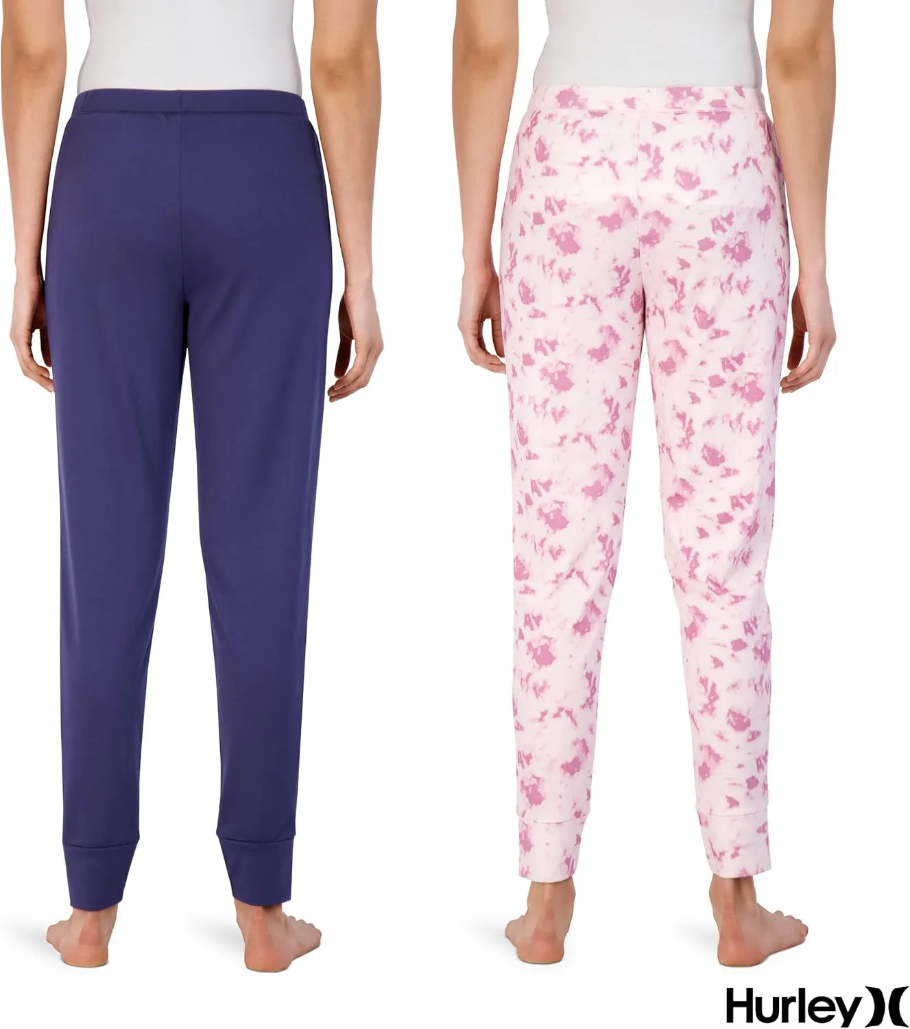 Hurley Womens 2 Pack Pajama Pants, Cute Super Soft Sleep Joggers