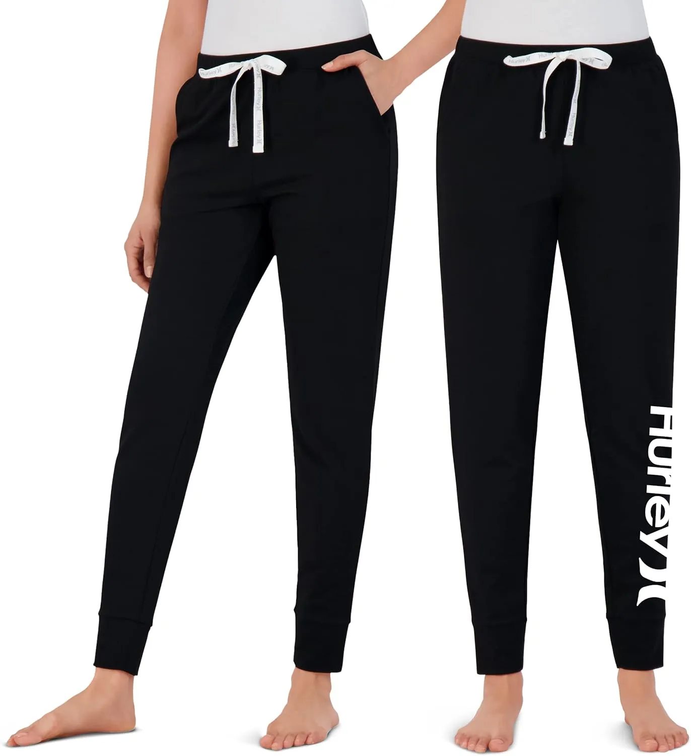 Hurley Womens 2 Pack Pajama Pants, Cute Super Soft Sleep Joggers