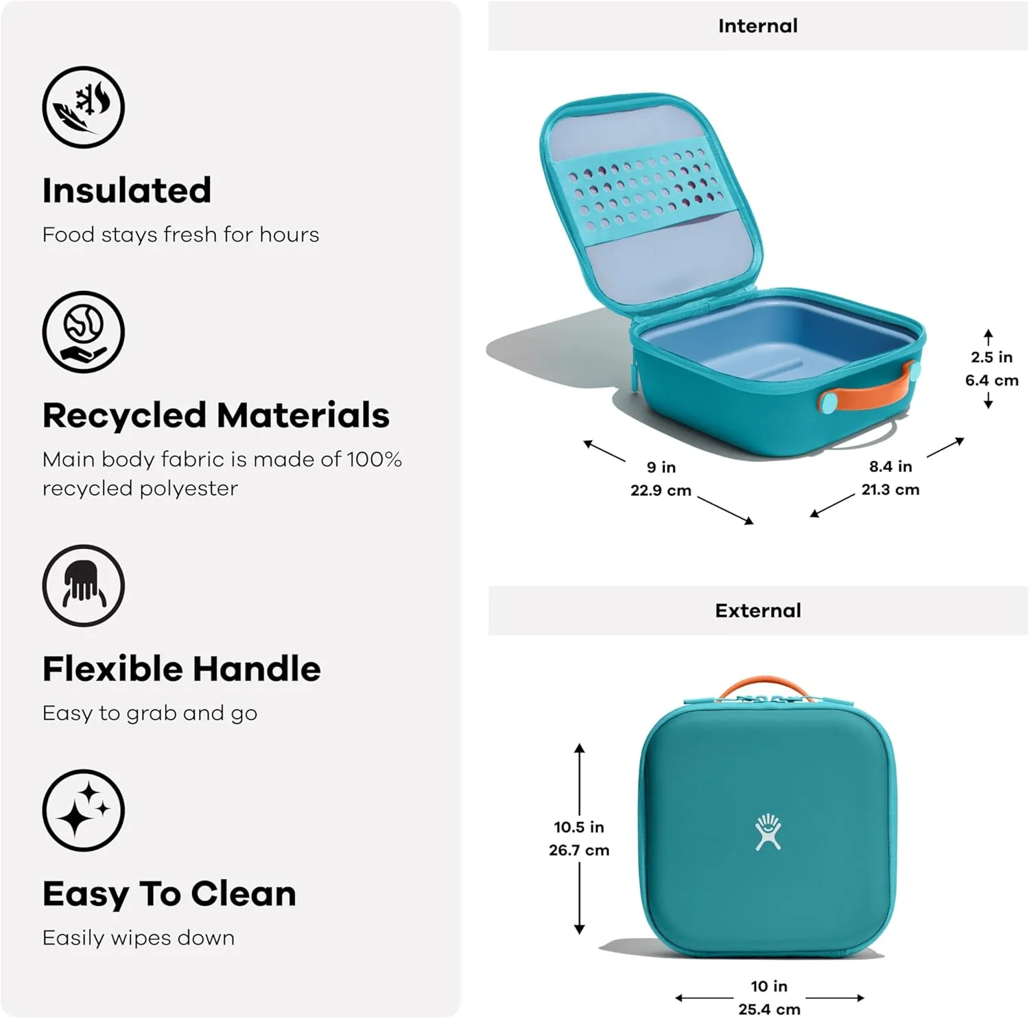 Hydro Flask Kids Small Insulated Lunch Box Peony