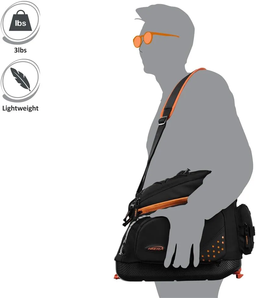 Ibera 2 in 1 PakRak Commuter Bicycle Trunk Bag with Expandable Panniers, Clip On Quick Release Design and Detachable Shoulder Strap