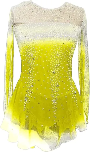 Ice Figure Skating Dress Crystal Roller Skate Performance Costume Professional Ballet Competition Clothing