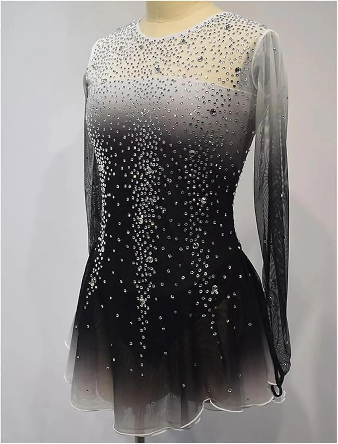 Ice Figure Skating Dress Crystal Roller Skate Performance Costume Professional Ballet Competition Clothing